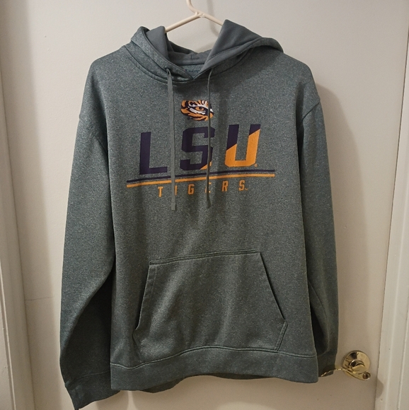 Gray LSU Tigers Champion Hoodie - Picture 2 of 5